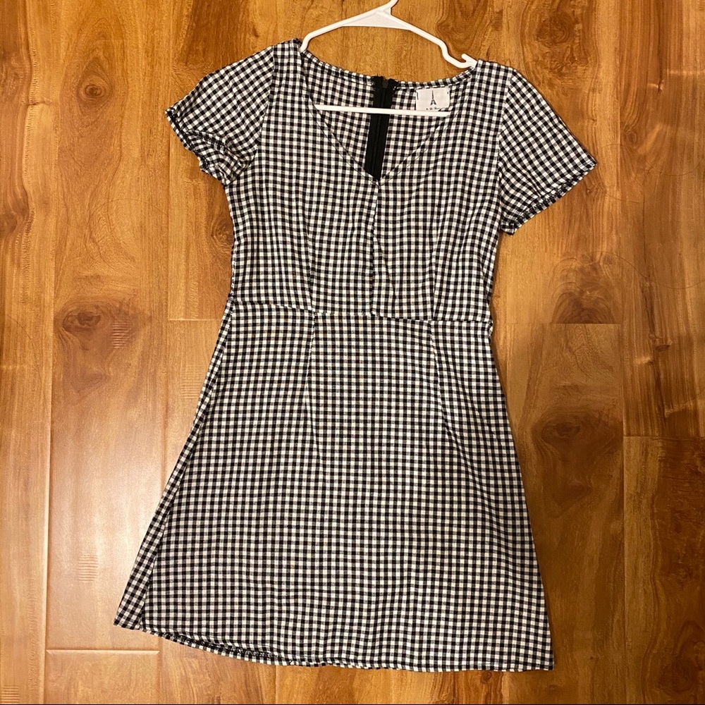 Mini gingham dress